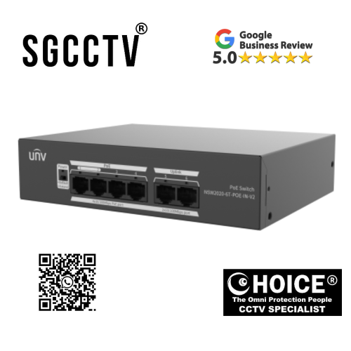 UNV UNIVIEWNSW2020-6T-POE-IN-V2 Unmanaged Ethernet Switch(PoE) Support port traffic control Support buffer optimization NEW