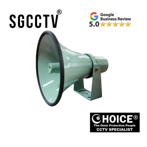 Public warning system MS-50D 50W Weight 6.1Kg Dimensions: Dia.390 x L437mm Metal horn Screws made of stainless steel with thermal fuse NEW