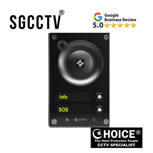 Zenitel TCIV-5+ Video intercom Stainless steel one call button High sound pressure levels active noise and echo cancellation Wide angle hd camera NEW 