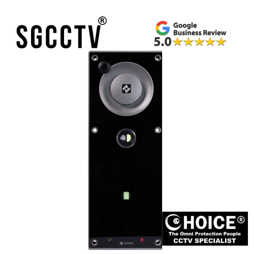 Zenitel TEIV-4+ video Intercom with RFID card reader space The Video RFID Intercom with card reader combines high-quality audio and video