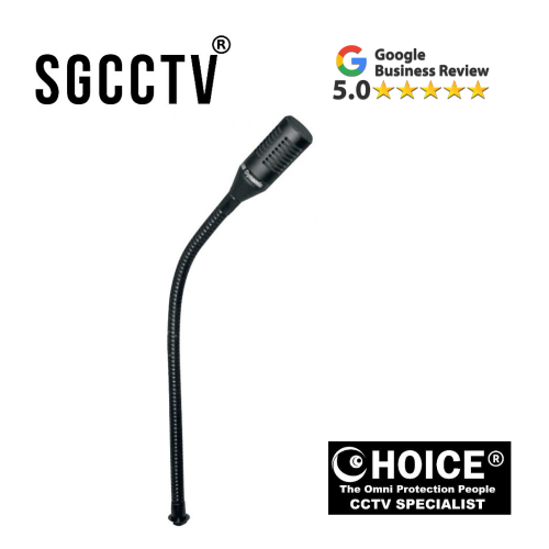 Bosch LBB 9082/00 Unidirectional Gooseneck Microphone Unidirectional dynamic microphone Flexible stem Excellent speech reproduction NEW