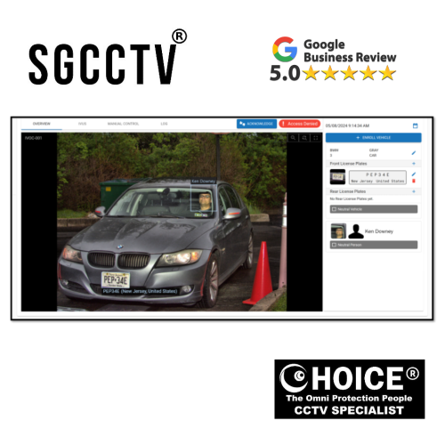 Rapiscan Gatekeeper Intelligent Vehicle and Occupant Camera (IVOC) face capturing and decoding the vehicle license plate