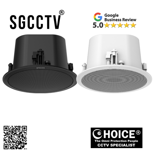 Hanwha Wisenet SPA-C110B/SPA-C110W Ceiling Speaker 100dB Max. Sound Pressure Level Built in 10W Class D Amplifier NEW