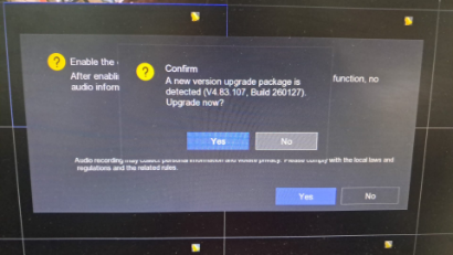 A NEW VERSION UPGRADE PACKAGE IS DETECTED UPGRADE NOW Firmware Upgrade Advisory for Security Systems Maintenance services 5 A NEW VERSION UPGRADE PACKAGE IS DETECTED UPGRADE NOW Firmware Upgrade Advisory for Security Systems Maintenance services