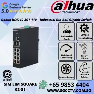 POWER SUPPLY for PTZ Camera Industrial Grade Harsh Environment Hi-POE DH-IS4210-8GT-120 DH-HS4210-8GT-110 POE Switch Singapore