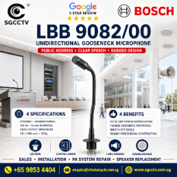 BOSCH LBB 9082/00 Microphone Unidirectional Gooseneck Professional Public Address PA SYSTEM Repair Horn Speaker Ceiling Speaker