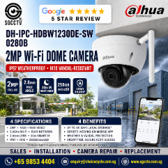 DAHUA DH-IPC-HDBW1230DE-SW-0280B WIFI Dome Camera 2MP 1080P IR LED 30 meters IP67 DC12V Smart PSS DSS DMSS Mobile App 1 DAHUA DH-IPC-HDBW1230DE-SW-0280B WIFI Dome Camera 2MP 1080P IR LED 30 meters IP67 DC12V Smart PSS DSS DMSS Mobile App