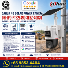 DAHUA DH-IPC-PTS2649C-3E3Z-4GB20 Solar Battery Camera Dual Len 4G Sim Card 4MP IP67 MOM compliance Smart PSS DMSS Mobile App 1 DAHUA DH-IPC-PTS2649C-3E3Z-4GB20 Solar Battery Camera Dual Len 4G Sim Card 4MP IP67 MOM compliance Smart PSS DMSS Mobile App