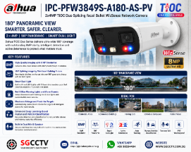 DAHUA IPC-PFW3849S-A180-AS-PV 2x4MP TiOC Duo Splicing focal Bullet WizSense Network Camera CCTV Camera Singapore Security System 1 DAHUA IPC-PFW3849S-A180-AS-PV 2x4MP TiOC Duo Splicing focal Bullet WizSense Network Camera CCTV Camera Singapore Security System