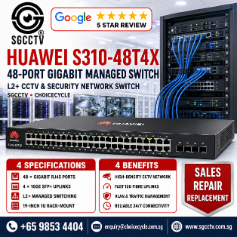 HUAWEI S310-48T4X 48-Port Gigabit Switch L2+ Managed Power Over Ethernet CCTV Security Camera Repair SGCCTV CHOICECYCLE