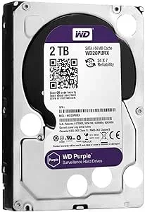 WESTERN DIGITAL SURVEILLANCE WD23PURZ HARD DISK 2TB PURPLE Long Storage 12 months Low Power Security System CCTV Storage 1 WESTERN DIGITAL SURVEILLANCE WD23PURZ HARD DISK 2TB PURPLE Long Storage 12 months Low Power Security System CCTV Storage