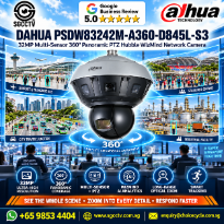 DAHUA PSDW83242M-A360-D845L-S3 Hubble Camera 32MP 360 Degree Panoramic PTZ CCTV Camera Singapore 45x Optical Zoom PTZ