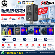 DAHUA TPC-KF2241-T Thermal Camera Singapore 4MP 256×192 VOx Thermography 550°C Electrical Cabinet Hotspot Temperature Monitoring