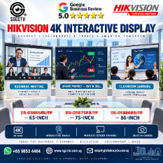 HIKVISION DS-D5B65RB/FP DS-D5B75RB/FP DS-D5B86RB/FP Interactive Display Singapore 4K Interactive Flat Panel Classroom Whiteboard