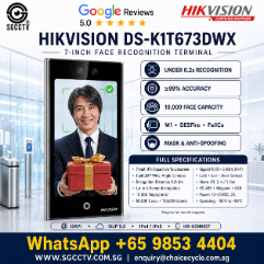 HIKVISION DS-K1T673DWX AI Deep-Learning Facial Recognition Access Terminal Door Access Control IPS touchscreen Dual 2MP cameras