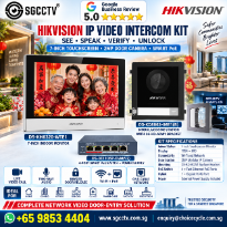 HIKVISION DS-KH6320-WTE1 DS-KD8003-IME1(B) DS-KD-ACW1 DS-3E1105P-EIM Door Station Singapore IP Video Intercom Video Door Phone