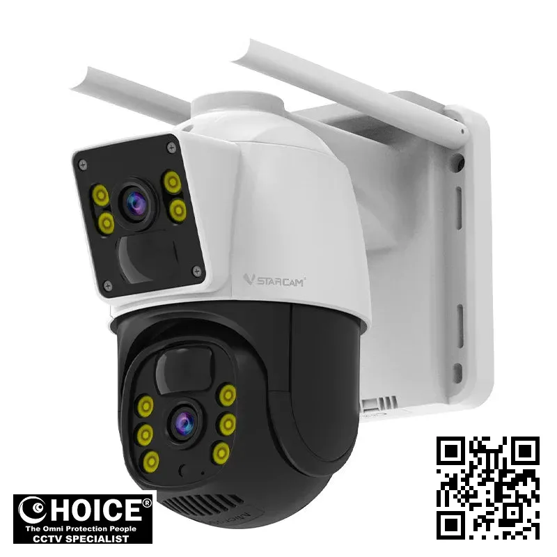 VStarcam BG66DR-Solar Dual-Lens 4G LTE Solar Camera - 10000mAh Battery & Low Power 2 VStarcam BG66DR-Solar Security Camera