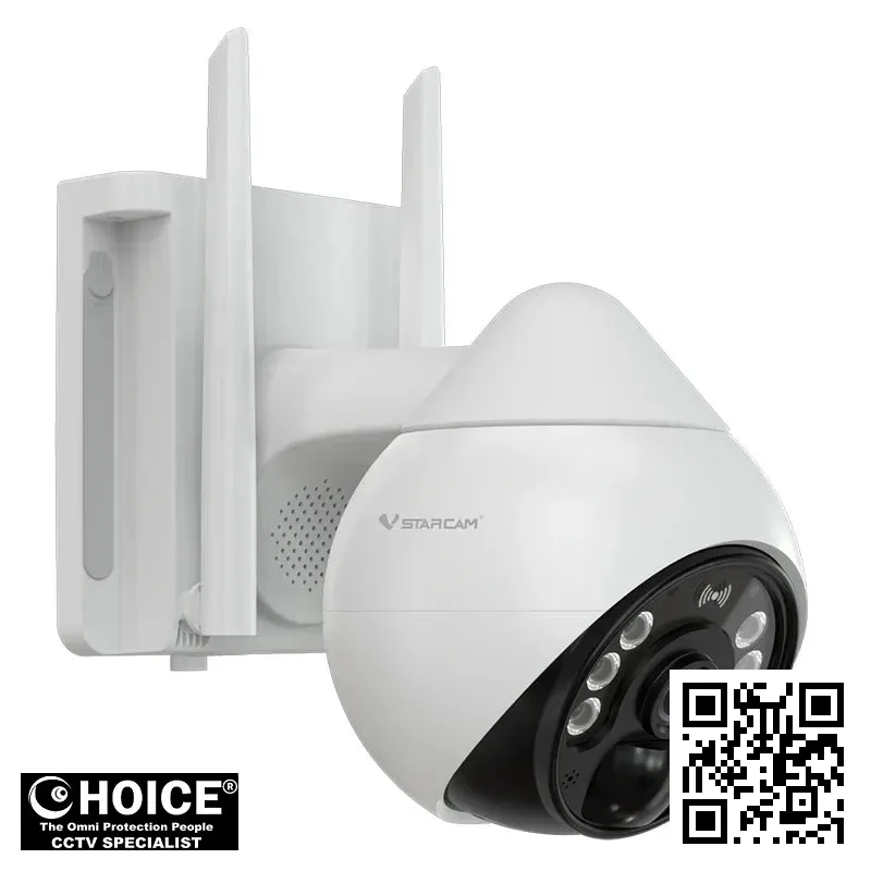VStarcam BG69-TZ-Solar 3MP 4G LTE Solar Security Camera - Replaceable Battery & PTZ 2 VStarcam BG69-TZ-Solar Security Camera