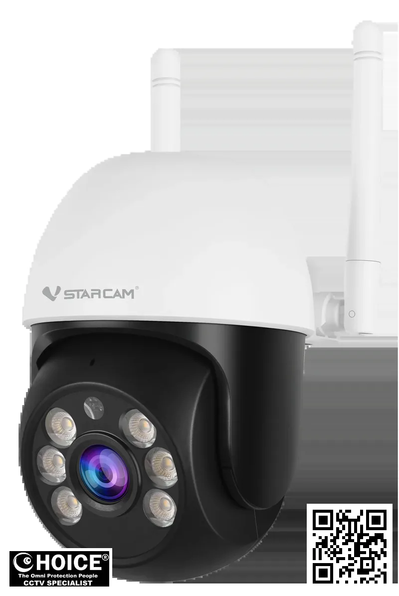 VStarcam CS661-EU 1080P Mini WiFi Outdoor PTZ Camera - Wired Power 2 VStarcam CS661-EU Security Camera