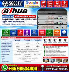 DAHUA DH-XVR5104HS DH-XVR5108HS XVR5116HS DIGITAL VIDEO RECORDER CCTV Camera Singapore Repair Upgrade