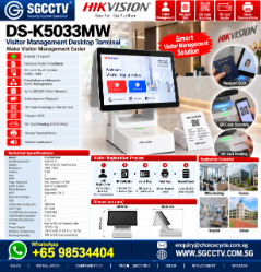 HIKVISION DS-K5033MW VISITOR MANAGEMENT DESKTOP TERMINAL Office Schools Security Guardhouses Reception Counters 1 HIKVISION DS-K5033MW VISITOR MANAGEMENT DESKTOP TERMINAL Office Schools Security Guardhouses Reception Counters