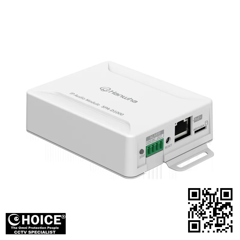 Hanwha SPA-D1000 IP Audio Module 2 Hanwha SPA-D1000 Security Camera