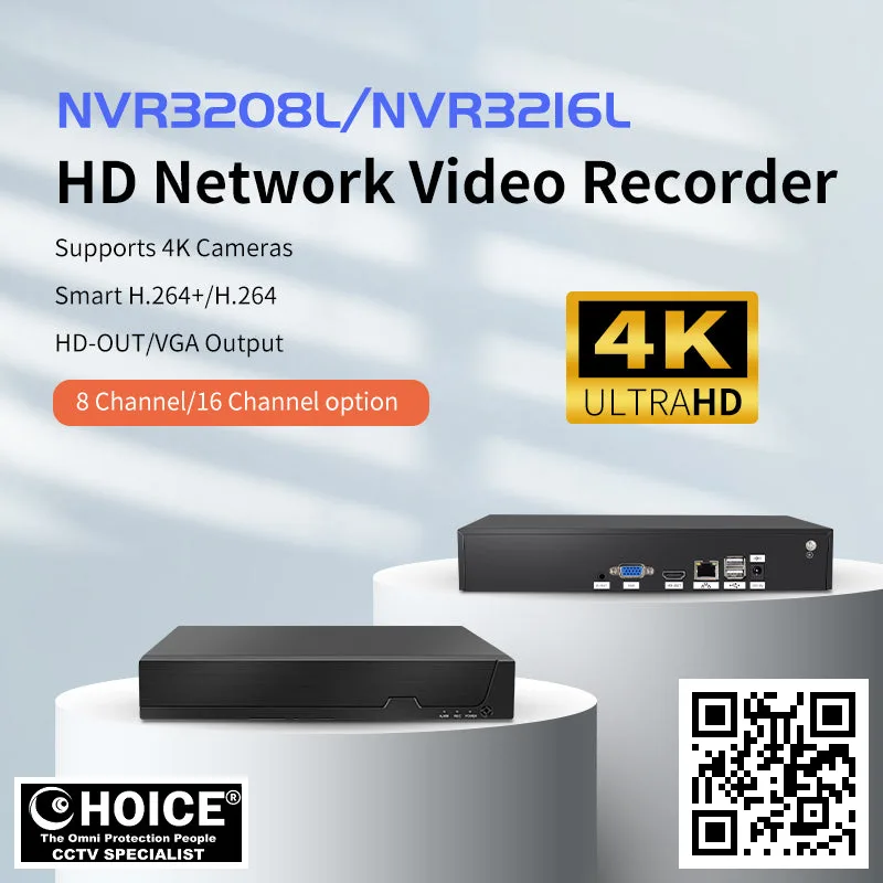 VStarcam NVR3208L /NVR3216L | 8/16CH ONVIF NVR for 8MP Cameras - H.265+ 12TB HDD & HDMI/VGA Output 2 VStarcam NVR3208L Security Camera